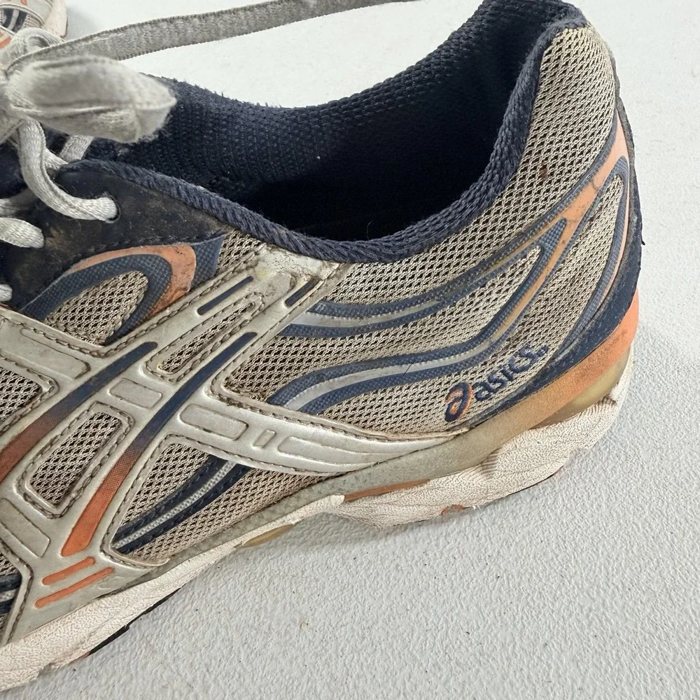 Vintage ASICS Gel-Creed 2002 Men's Blue Orange Silver Running Shoes Size 11 READ